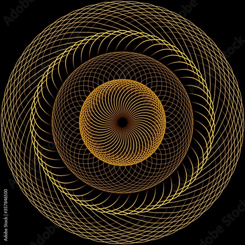 abstract mózg fraktal geometria spirala