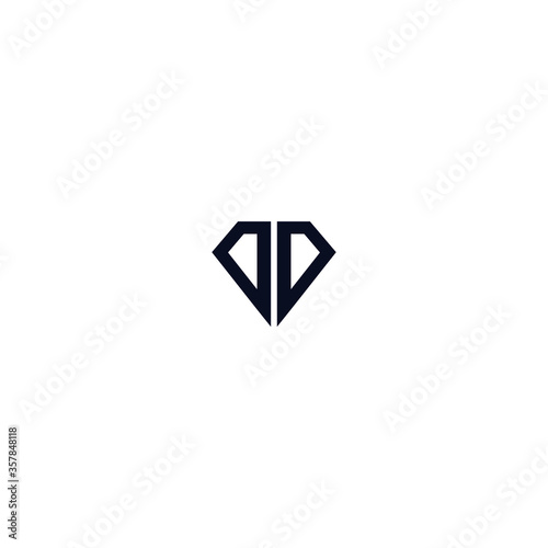 Initial letter DD with abstract leaf real esate logo sign symbol
