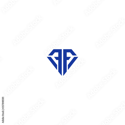 Initial letter FF with abstract leaf real esate logo sign symbol