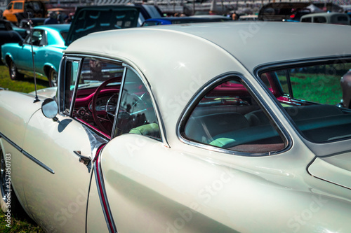 Daytona, Florida / United States - November 24, 2018: 1957 Oldsmobile 88 at the Fall 2018 Daytona Turkey Run.