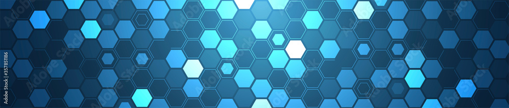 sfondo, esagoni, tecnologia futuristica,