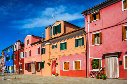 The island of Burano near Venice