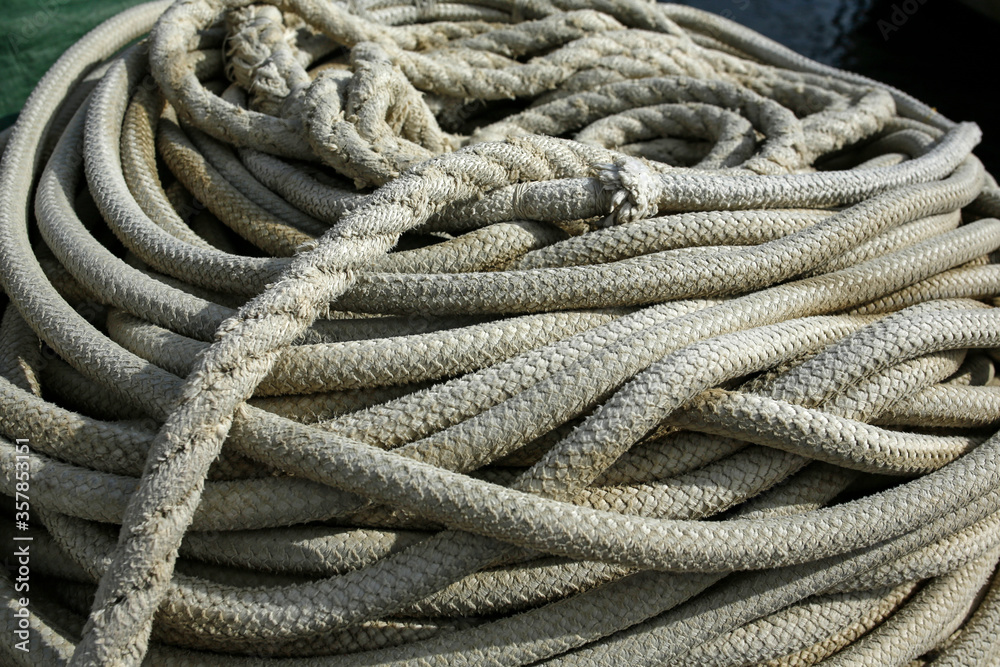 ship rope coils background
