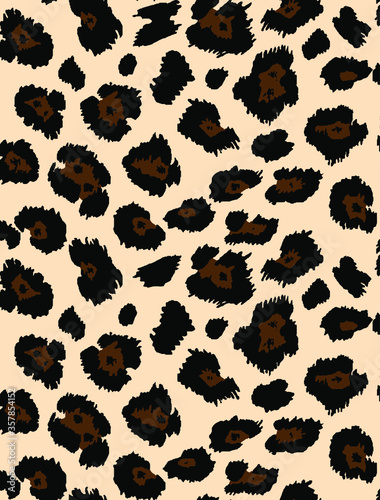 Seamless leopard pattern, animal print.