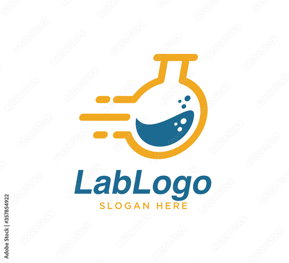 Lab logo design creative template