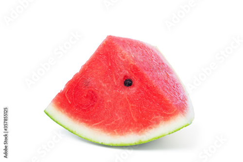 watermelon ripe cut slice isolated on white background  with clipping path