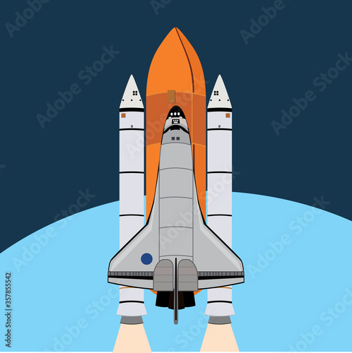 Fototapeta Naklejka Na Ścianę i Meble -  rocket icon vector