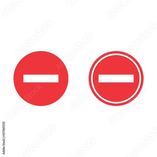 Stop sign. Stop icon isolated on white background. Vector illustration. Eps 10.