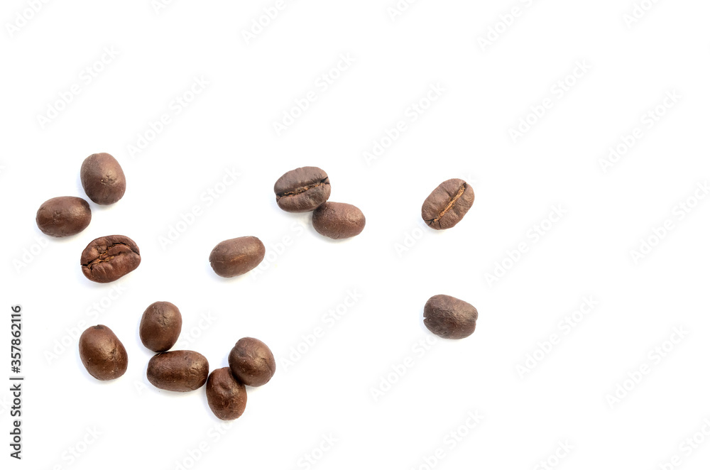 Coffee beans. Isolated on a white background.