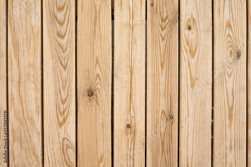 Wood texture background. Natural light brown wooden planks.