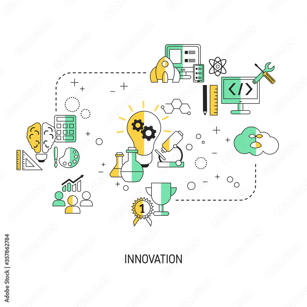 Obraz premium Innovation vector concept