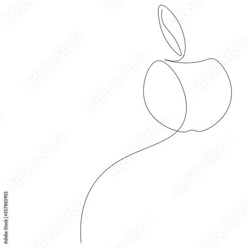 Apple fruit background. Vector illustration