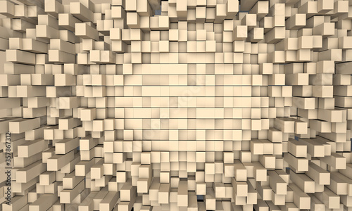 Fototapeta Naklejka Na Ścianę i Meble -  abstract background made of cubes