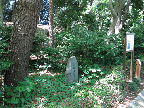 皇居東御苑にある江戸城の松の廊下跡 Site of Matsu-no-o-roka Corridor (The East Gardens of the Imperial Palace)