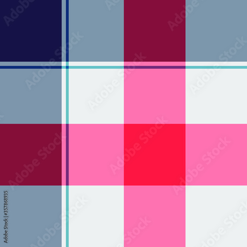 Ilustracion en patron de cuadros de moda para textil o textura de fonto totalmente editables