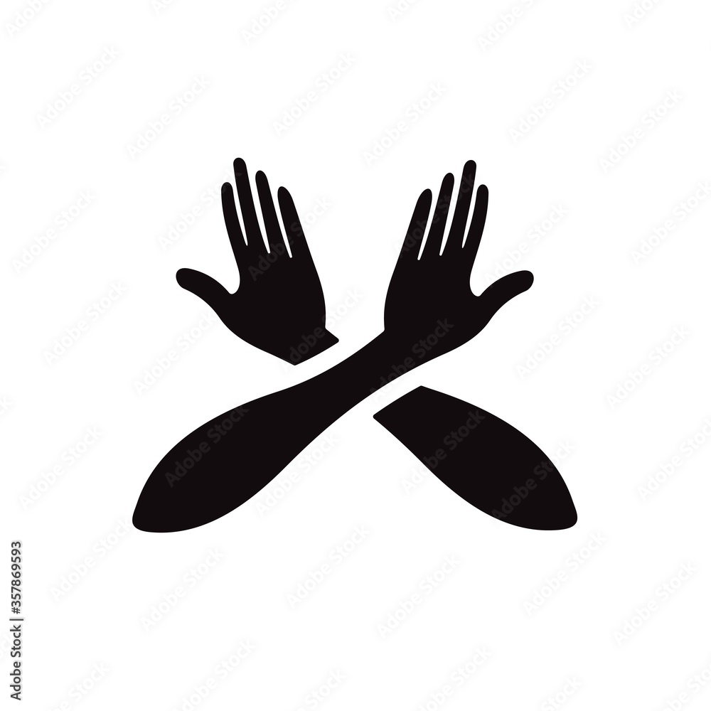 Obraz premium Stop violence icon. No bullying sign. Prohibition of domestic violence. Stop crimes.
