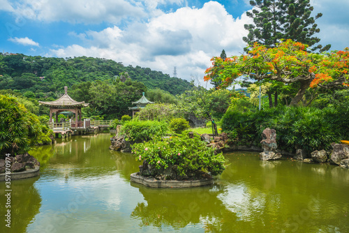 Fototapeta Naklejka Na Ścianę i Meble -  Scenery of Shuangxi Park and Chinese Garden in taipei, taiwan