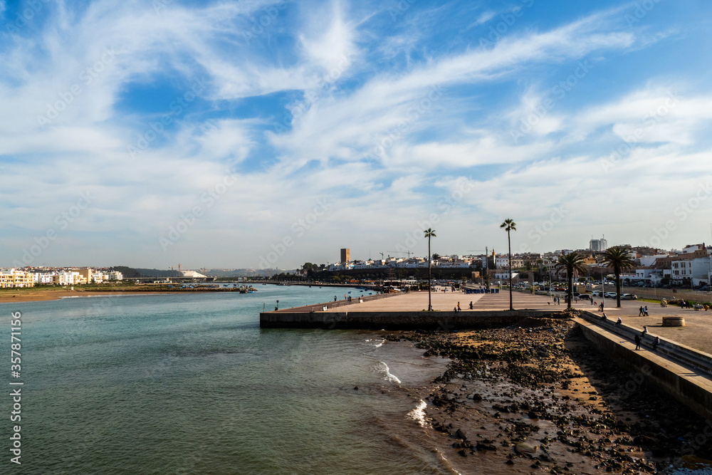 Skyline of Sale seen from Rabat, Morocco
