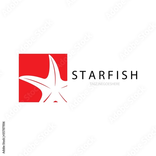 starfish illustration icon logo vector