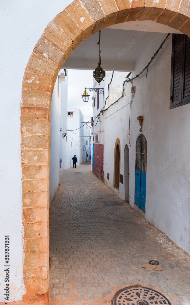 Small alley in Rabat, Morocco
