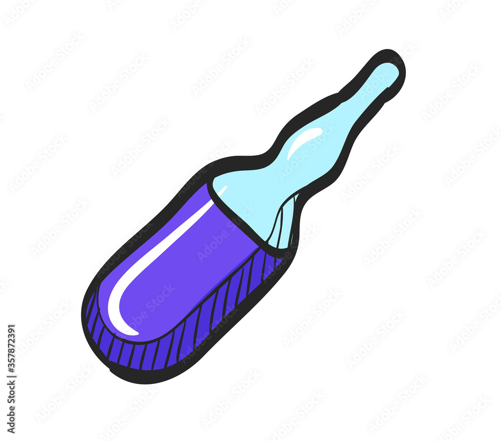 Color Sketch Icon Ampule Color Sketch Icon Ampule