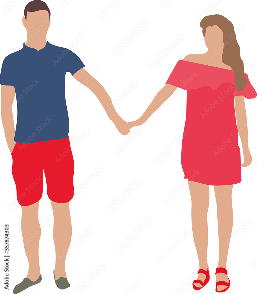 man and woman in love together holding hands man and woman in love together holding hands