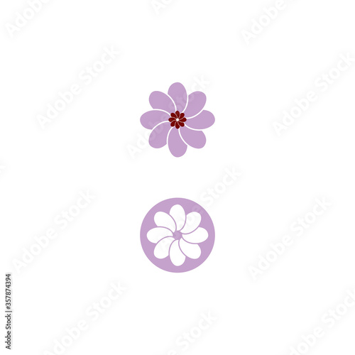 Beauty icon flowers design illustration