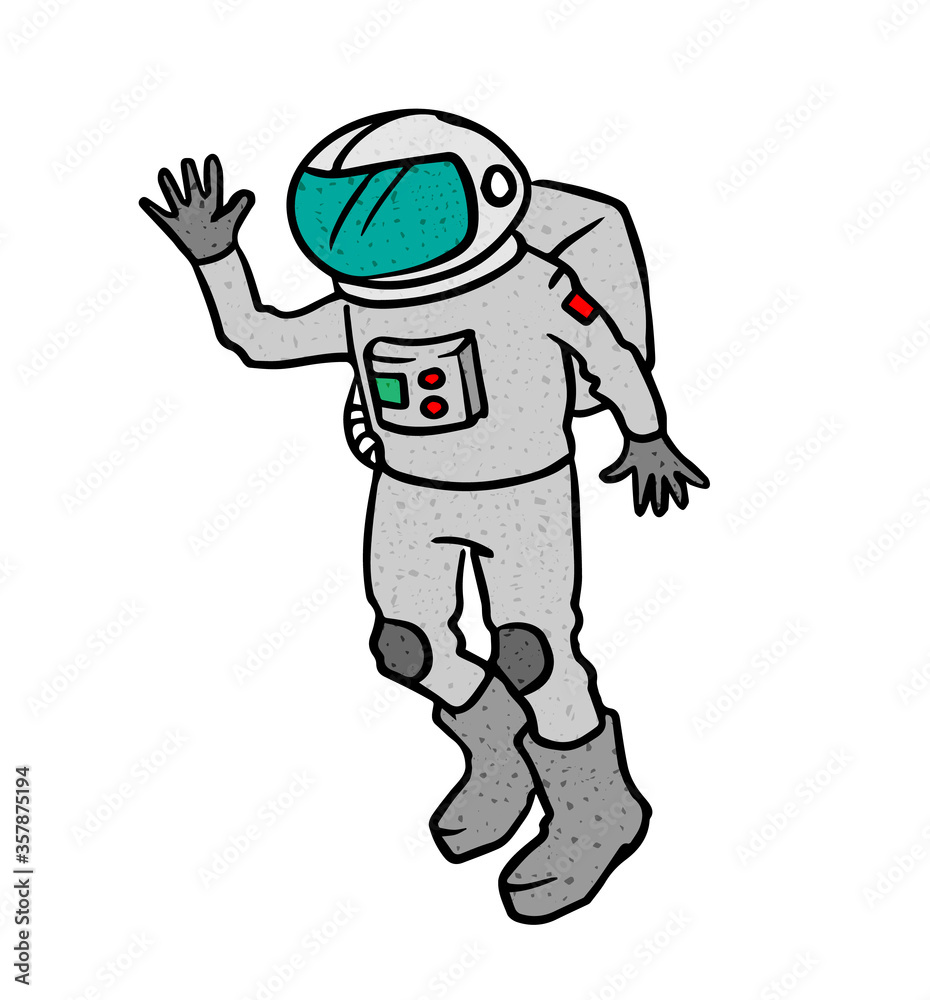 Fototapeta premium vector illustration of an astronaut