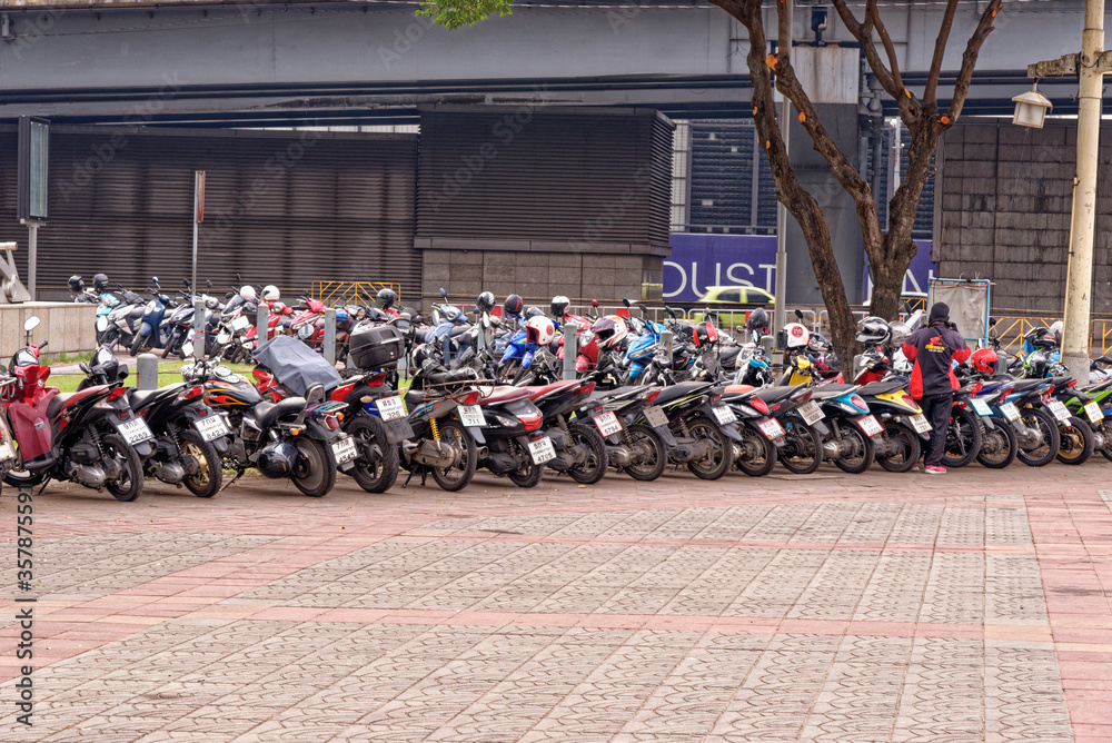 Obraz premium Motopark - Lumphini Park - Bangkok, Thailand