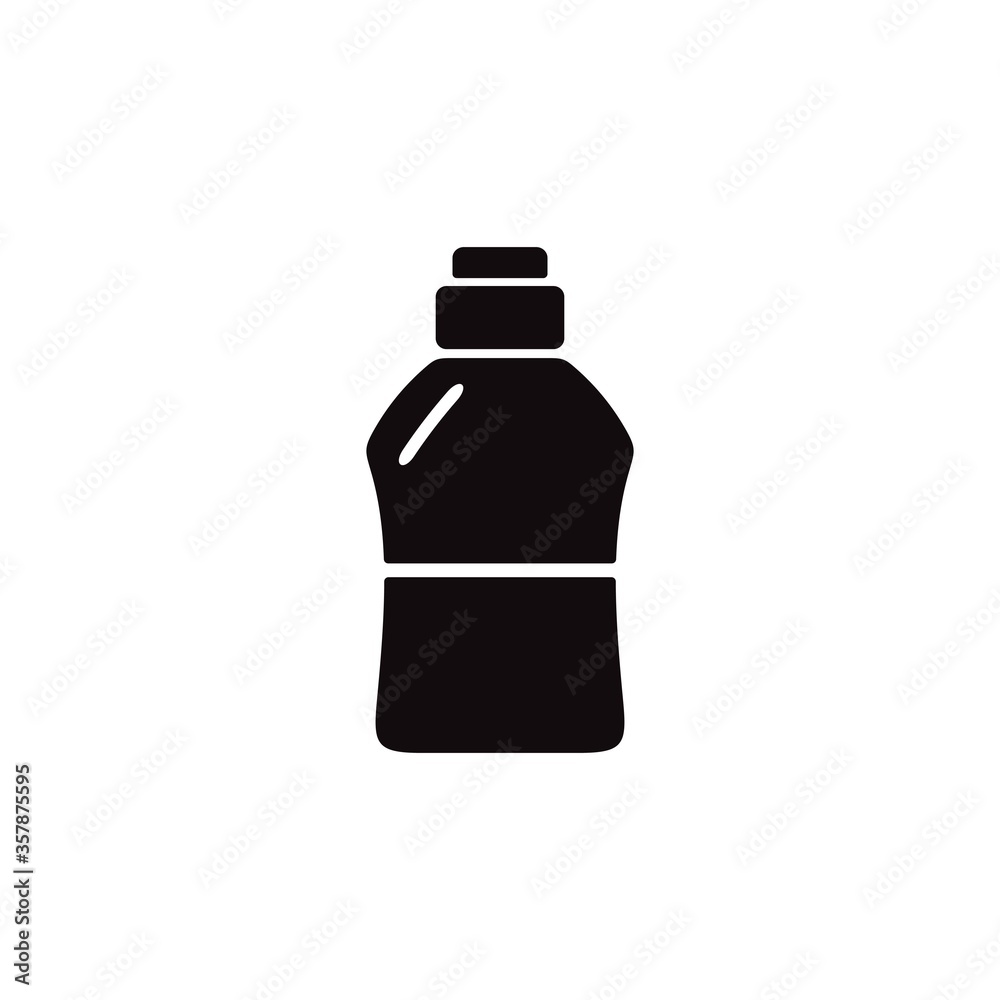 Water bottle icon on white background. Liquid container symbol. Line icon design. Water bottle icon on white background. Liquid container symbol. Line icon design.