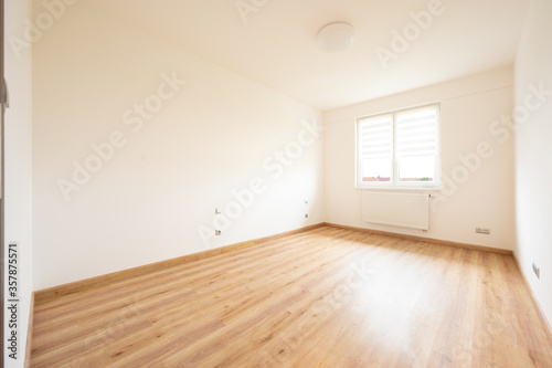 Empty room in flat  light  space.