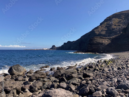 Playa de Guayedra en la isla de Gran Canaria, España photo