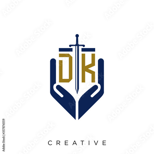 dk logo design vector 