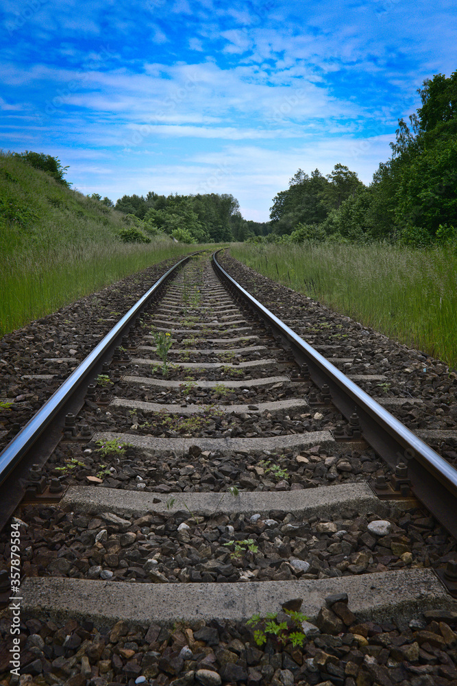 Fototapeta premium railway in the countryside