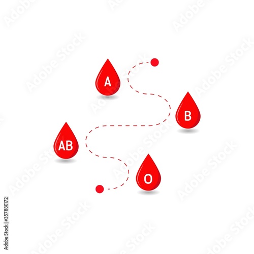 Blood, Blood type icon, vector illustration