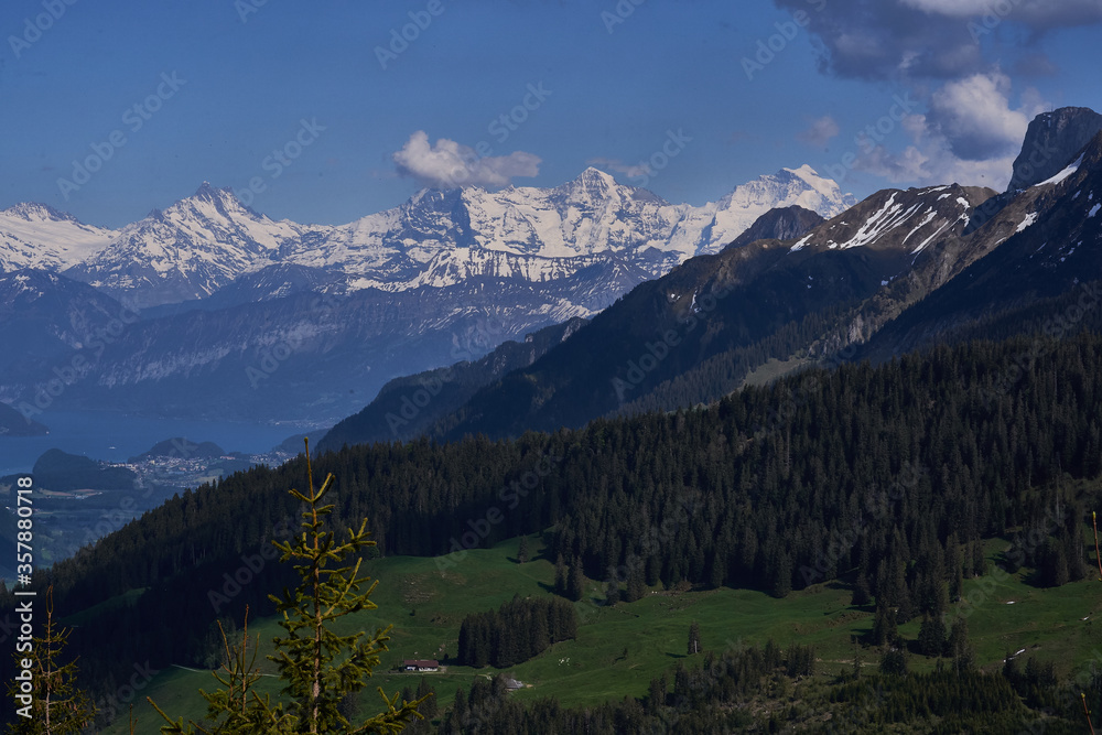 Swiss Alps Mountains Gantrisch beautiful landscape scenery