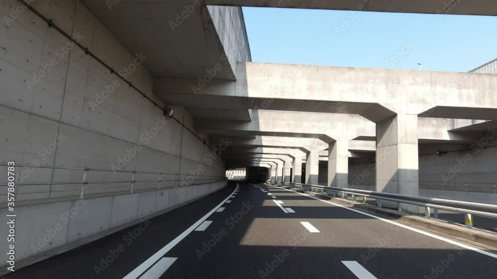 知多横断道路 中部国際空港連絡道路 セントレアライン 移動映像 愛知県 日本 知多横断道路 中部国際空港連絡道路 セントレアライン 移動映像 愛知県 日本