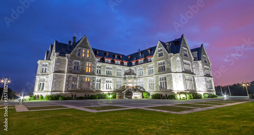 Night view of Magdalena Palace. Santander, Cantabria (Spain).