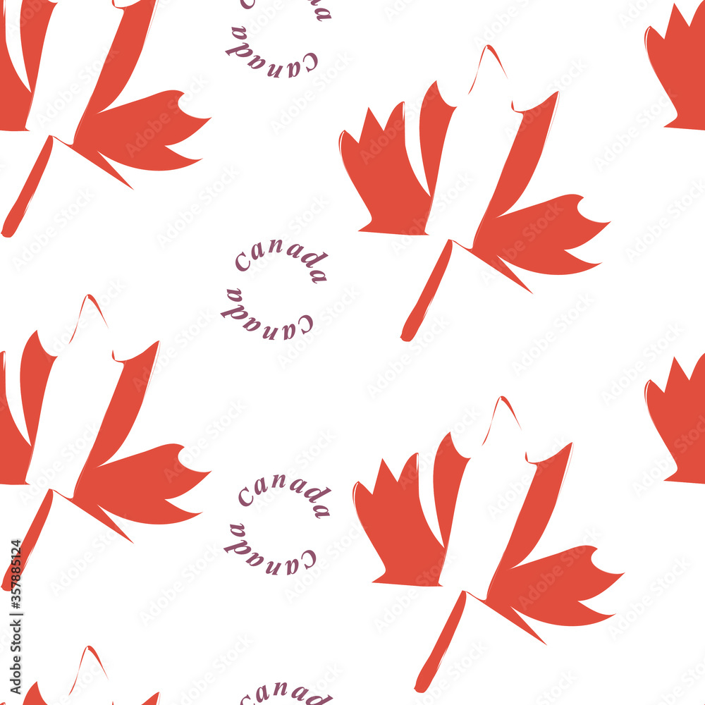 Obraz premium wector illustration happy Canada Day