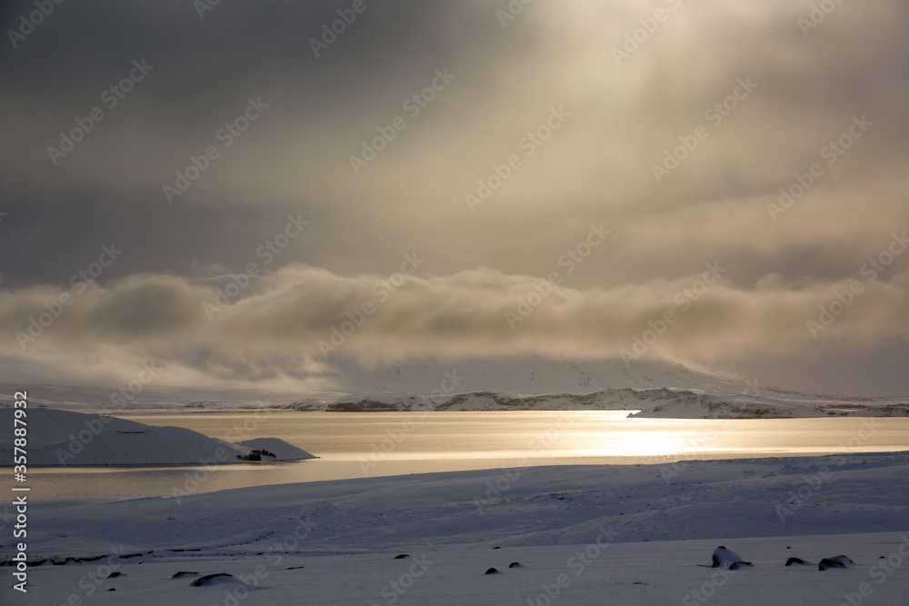 Winterliches Island - Sonnenuntergang