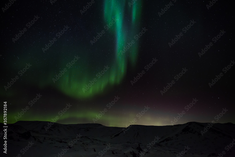 Polarlicht über Isalnd