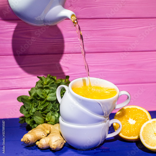 still life tea