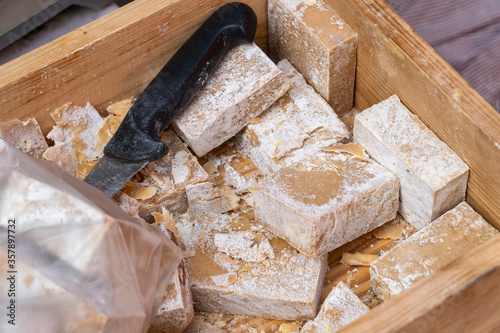 Organic soap in local farmer's market at İzmir Turkey.