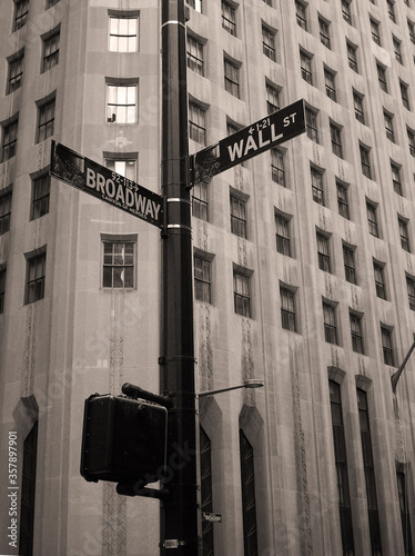 Wall street sign