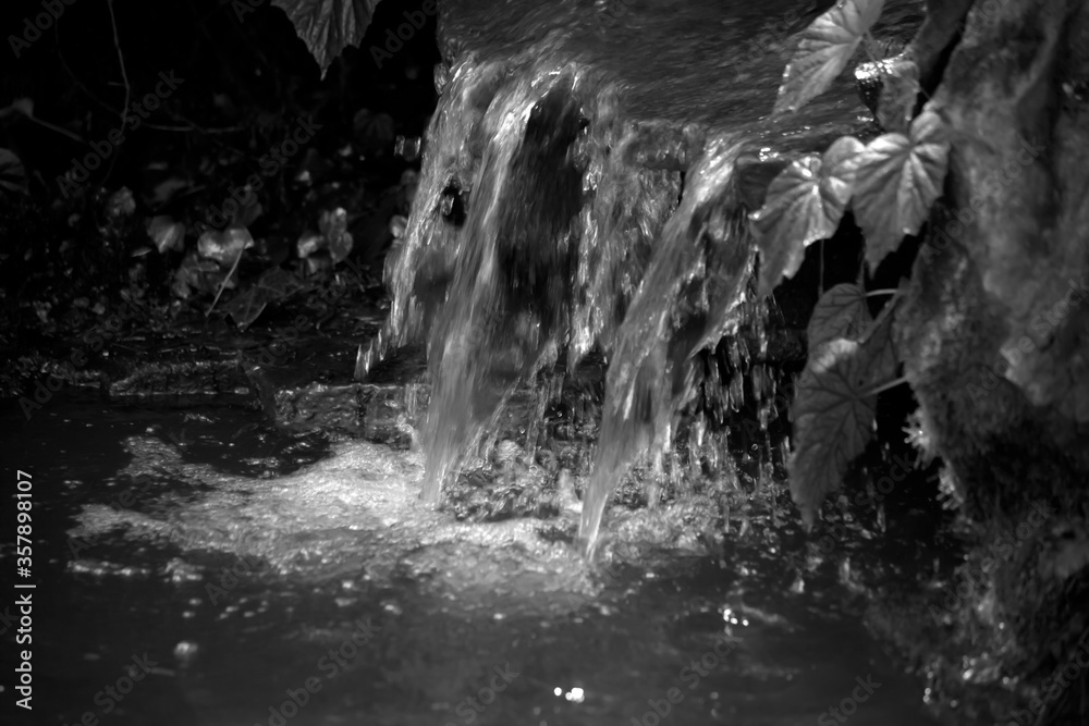 Obraz premium Waterfall in Black and White