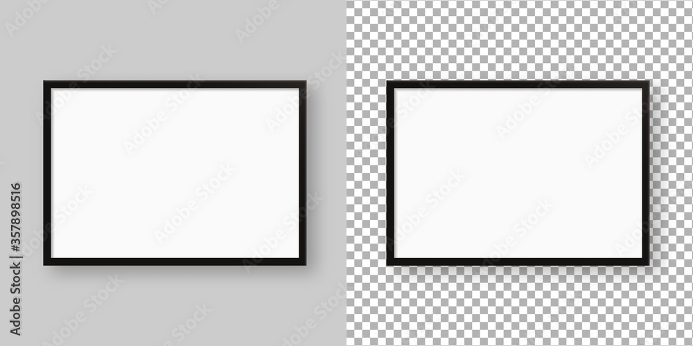 Realistic picture frame. Blank picture frame mockup template. Mockup isolated. Template design. Realistic vector illustration. Realistic picture frame. Blank picture frame mockup template. Mockup isolated. Template design. Realistic vector illustration.