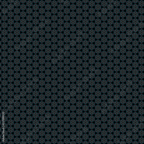 Bright border effect illustration, with repetitive geometric shapes covering the minimal black background. Web design, wallpaper, digital graphics, packaging, objects and artistic decorations.