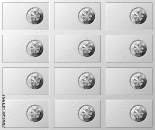 Image of a steel safe. Armored box background. The door safe a bank vault with a combination lock. Reliable Data Protection. Long-term savings. Deposit box safe icon.Protection of personal information