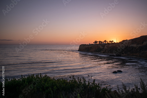 Sunset over the Pacific Ocean in Rancho Palos Verdes  © Lisa