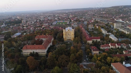 Wallpaper Mural Baroque Church Aerial at Sunset Dusk City Of Oradea Torontodigital.ca